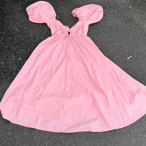 Abercrombie & Fitch Pink Puff Sleeve Dress